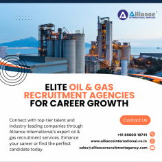 Connect with top-tier talent and industry-leading companies through Alliance International’s expert oil & gas recruitment services. Enhance your career or find the perfect candidate today. For more information, visit: www.allianceinternational.co.in/oil-gas-recruitment-agencies.