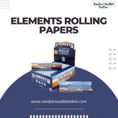 Buy Elements Rolling Paper Online- Smoker's Outlet Online

Shop Elements Rolling Papers at Smoker's Outlet Online for a top-notch smoking experience. Made from pure rice and free of chemicals, these ultra-thin papers offer a clean, slow burn. Ideal for those who value quality and sustainability, Elements papers deliver a superior smoke. Enjoy great prices, quick delivery, and the convenience of online shopping, for more information, or to buy online visit our website.

https://www.smokersoutletonline.com/ryo-supplies/rolling-paper/brands/elements.html