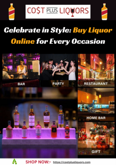 Cost Plus Liquors offers to buy liquor online for smooth celebrations. For every event, our website provides a wide selection of spirits, whether celebrating special occasions or throwing parties. Sift through our carefully chosen assortment of premium brands and exclusive offers at your pleasure. Liquor delivery online has never been simpler, thanks to dependable and quick services. You can rely on Cost Plus Liquors to provide high-quality beverages right to your home to make your festivities even better.