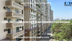 4 BHK flat available for rent in DLF Belvedere Park, Gurgaon. This RERA-approved residential property is situated in a well-developed locality