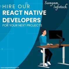 Swayam Infotech is India's leading React Native app development company in Canada with extensive experience in web and mobile app development. Our team of skilled React Native developers is well-equipped to deliver tailored app development solutions for various business sectors. We create the best React Native apps to help businesses and brands worldwide engage and convert prospective customers across many marketplaces.

Visit: https://www.swayaminfotech.com/react-native-app-development-canada/