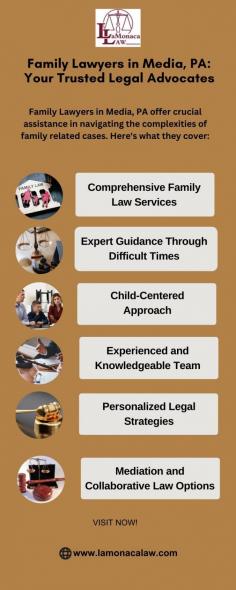 Family Lawyers in Media, PA: Your Trusted Legal Advocates

Our experienced family lawyers in Media, PA, provide expert legal services in family dispute matters. We offer personalized, compassionate solutions, prioritizing your family's well-being and protecting your rights throughout the legal process.

Visit this link for more information: https://www.lamonacalaw.com/practice-areas/family-law/