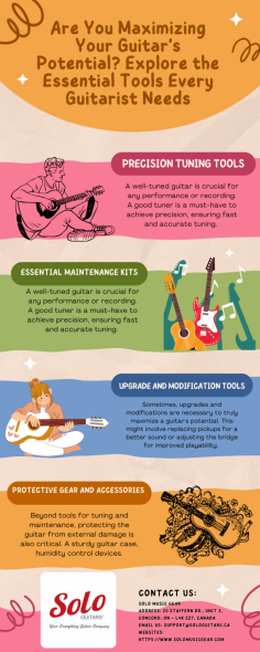 Guitars are not just musical instruments but extensions of the artists who play them. Whether you play chords to express emotions or sing solos to electrify your audience, every guitarist aspires to reach the full potential of their instrument. However, achieving the perfect sound and maintaining your guitar in fresh condition requires more than talent and practice.  Access further information by visiting here: https://www.solomusicgear.com/.
