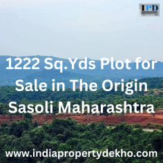 Investing in a 1222 Sq.Yds Plots sale in the origin sasoli, Maharashtra, is a decision that promises both a peaceful living environment.