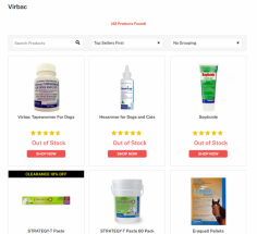 Virbac Animal Health is a specialist animal health company that offers a range of veterinary healthcare products for dogs, cats, farm animals, and horses. Buy Virbac Products For Pets online from Vetsupply at the lowest rate with Free Shipping*

