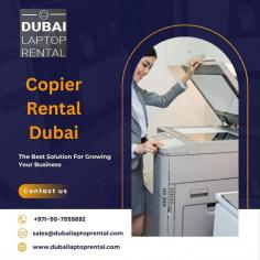 Copier Rental in Dubai offers businesses and individuals a cost-effective way to access high-quality copiers without purchasing them outright. Provided by Dubai Laptop Rental, this service ensures you have the latest technology to meet your copying needs, whether short-term or long-term. Call us at 050-7559892 or visit us - https://www.dubailaptoprental.com/copier-rental-dubai/