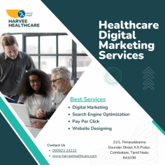 Healthcare Digital Marketing Services - Harvee healthcare 

Harvee Health is the best healthcare
 digital marketing agency that is serving many award-winning medical
 practitioners to brand their practice via internet.

For more details, please visit 
https://www.harveehealthcare.com
