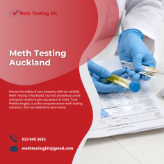 Get a Meth Testing Auckland done for your property every 6 months to avoid costly repairs

Meth Testing can be an ideal solution to find out if your property is contaminated. We have used the latest German technology in developing our test kits and we provide professional Meth Testing Auckland services with fast and accurate results. Order your kit today and enjoy super-fast delivery in Auckland.