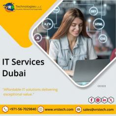 Unsure what IT services your business needs? VRS Technologies LLC can help! We offer a range of IT solutions. Call +971-56-7029840 for a free consultation. Visit us: https://www.vrstech.com/it-services-dubai.html