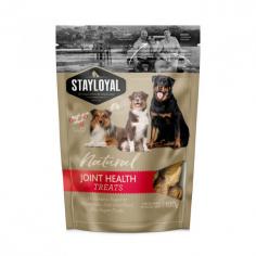 Stay Loyal Natural Joint Health: These natural health treats support your dog’s bones, joints and tendons. Ideal for maintaining mobility and overall wellness.
