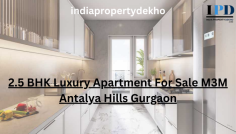 2.5 BHK independent floors, M3M Antalya Hills offers buyers an inexpensive yet opulent living environment. 
