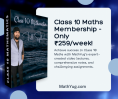 Are you a Class 10 student striving to excel in mathematics? Look no further! MathYug offers an exceptional opportunity to enhance your math skills with the expert guidance of Ashish Kumar. For just ₹259 per week, you can access a comprehensive suite of educational resources tailored to help you master Class 10 Maths. Our video lectures are meticulously crafted by Ashish Sir, fondly known as Agam Sir, ensuring that each topic is covered in depth. These videos are designed to be engaging and informative, helping you grasp even the most challenging concepts with ease. Ashish Sir's teaching style is clear and concise, making learning a engaging experience.

MathYug is committed to providing high-quality education through expertly crafted content. Ashish Kumar, a seasoned educator with extensive experience in teaching mathematics, has designed this program to cater to the specific needs of Class 10 students. His approach simplifies complex concepts, making them accessible and easy to understand.
