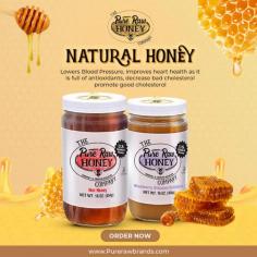 Discover Pure Natural Honey by PureRawBrands—unprocessed and bursting with natural goodness. Perfect for cooking, baking, or as a sweet topping. Explore more at https://purerawbrands.com