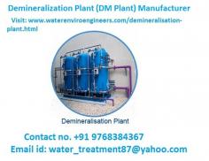 Water Enviro Engineers is best known in providing highly durable Demineralization plant to clean water by removing bacteria and making it hygienic. We use quality materials infused with modern infrastructure and available at sensible rate.
Call: +91 9768384367 | Email: water_treatment87@yahoo.com | Website: https://www.waterenviroengineers.com
