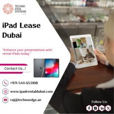 Discover what's included in an iPad lease: device, maintenance, upgrades, and support. Learn the full benefits today! Techno Edge Systems LLC offers you the best services of iPad Lease Dubai. For more info contact us: +971-54-4653108 Visit us: https://www.ipadrentaldubai.com/ipads-for-rental/