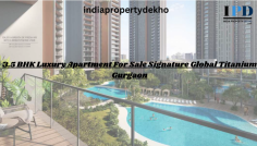 luxurious 3.5 BHK apartment for sale at Signature Global Titanium on SPR Road, Gurgaon. This premium Grade A residential property offers modern amenities and car parking facilities.