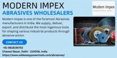 Modern Impex is a leading Abrasives manufacturer in Delhi, India. We provide, deliver, export, and sell the most innovative equipment for shaping diverse industrial items using abrasive power. Top abrasives wholesalers, we offer an extensive variety of abrasive solutions that set a new standard for quality production. With our extensive variety of abrasive solutions, we have established a new standard for quality production and earned a solid name in the industry. Modern Impax offers high-quality abrasives that are ideal for a variety of abrasive operations.
Visit:- https://www.oddesseypowertools.com/abrasives/