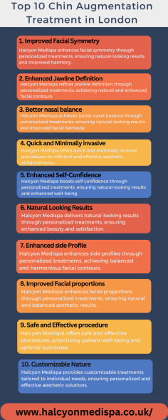 Halcyon Medispa's Chin Augmentation Treatment in London enhances facial harmony and balance using dermal fillers or advanced surgical techniques. Tailored to individual needs, this procedure improves chin projection and contours, achieving natural-looking results and enhancing overall facial aesthetics.