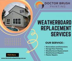 Weatherboards do more than look good—they protect your home from extreme weather, pests, and deterioration. Doctor Brush Painting Services provides high-quality Weatherboard replacement services to restore your home’s beauty and durability.