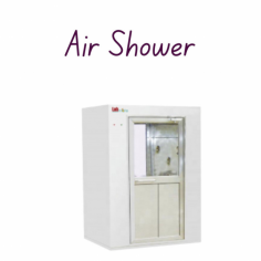 Labmate Air Shower is a self-contained chamber designed for easy installation and maintenance, ideal for preventing microbial contamination and particle sampling. It offers a volume range of 0.01 to 9.0 m³ and a sampling volume of 100 L/min. With a data storage capacity of 1000 samples, it features 6 nozzles with a spraying speed of 25 m/s and an adjustable showering time of 0 to 99 seconds.