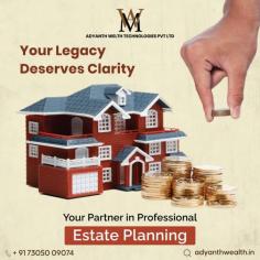 Preserve your legacy with precision and clarity. Our professional estate planning provides the guidance you need to secure your assets and pass them on to future generations. 

Trust us to be your dedicated partner in crafting an estate plan that honors your wishes and protects your legacy. We offer comprehensive financial planning services in India.

To know more about Estate Planning!
Call: +91-7305009074
Visit: https://adyanthwealth.in/services/financial-planning-services-india/

#estateplanning #estateplanningadvisors #professionalestateplanners #financialplanningservices #adyanthwealthtechnologies
