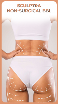 Halcyon Medispa offers Sculptra Non-Surgical Brazilian Butt Lift (BBL) for those seeking enhanced buttock volume and shape without surgery. This innovative treatment utilizes Sculptra injections to stimulate collagen production, providing gradual and natural-looking results. Experience a fuller, lifted buttock contour with personalized care and expertise at Halcyon Medispa.