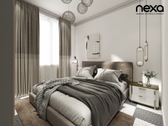 A space of calm and brilliance in modern architecture, Nexa Homes presents you with the ultimate serenity of our bedroom interior. We craft and execute the comfort that you need, build your custom home with us, and make the most of your ordinary living.