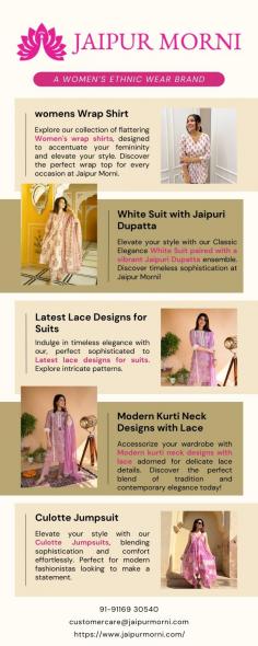 Elevate your style with our Classic Elegance White Suit paired with a vibrant Jaipuri Dupatta ensemble. Discover timeless sophistication at Jaipur Morni!

More info
Email Id-	customercare@jaipurmorni.com
Phone No-	91-91169 30540
Website-	https://www.jaipurmorni.com/search?q=dupta
