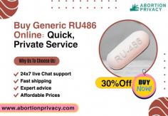 Buy Generic RU486 online for effective and safe termination of early unplanned pregnancy. A trusted source, fast shipping, and privacy guaranteed.  Competitive prices and 24X7 live chat support. Secure your health and peace of mind today. Order Generic Ru486 Online Now.

Visit Now: https://www.abortionprivacy.com/generic-ru-486