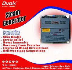 The role ot STEAM GENERATOR through physical execries, sweat Detoxification drug fumigation can stimulate the respiratory system of human skin the body's organs to open repair regenerations so as to achieve health care.

