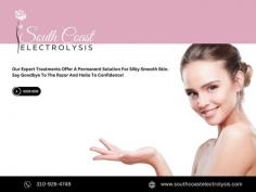At South Coast Electrolysis, we understand the struggles that come with unwanted facial hair. Whether you’re dealing with stubborn hair on your upper lip, chin, or anywhere else on your face, our advanced electrolysis treatments can effectively target and eliminate hair follicles for good. Unlike temporary solutions like shaving or waxing, electrolysis offers a permanent solution, giving you smooth and flawless skin that lasts a lifetime.