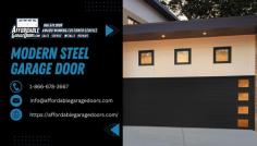 The most important factors to consider while looking for a modern steel garage door are quality and durability. A vast selection of elegant and sophisticated steel garage doors from Affordable Garage Doors can improve your home's curb appeal while offering strong security and protection. 
Learn More: https://affordablegaragedoors.com/