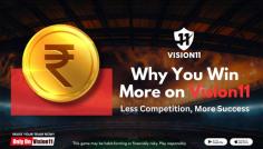Discover why Vision11 is the best fantasy sports app for beginners! With less competition and more success, your chances of winning are higher than ever. Join Vision11 today and start your fantasy sports journey on the right foot!