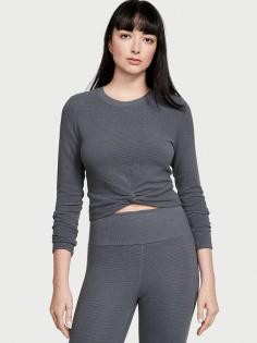 Shop for Double Waffle Knit Twist-Front Long-Sleeve Top Online for ₹5499/- at Victoria's Secret India Checkout exclusive collection of tank tops for women's online at best price in India.

