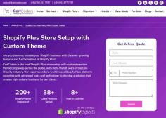 Looking to set up your Shopify Plus store setup with a custom theme? CartCoders offers expert services to help you create a unique and high-performing online store. Our team of developers and designers handles everything from initial setup to custom theme development.

We ensure seamless integration, optimized performance, and a user-friendly design tailored to your brand. Trust CartCoders to provide a professional and personalized eCommerce solution.