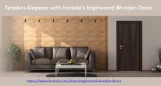 Indulge in the timeless allure and robust craftsmanship of engineered wooden doors. Crafted with precision and passion, these doors seamlessly blend elegance with durability, offering a sophisticated entry point to your abode. Explore the exquisite collection of solid panel doors from fenesta, where craftsmanship meets artistry to redefine luxury living. Visit https://www.fenesta.com/door/engineered-wooden-doors