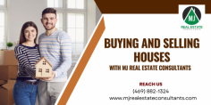 Navigate the housing market with ease. MJ Real Estate Consultants specialize in buying and selling houses, offering expert guidance and personalized service for your property needs. Contact us today at (469) 882-1324.
