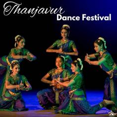 The Thanjavur Dance Festival is an annual cultural extravaganza held in Tamil Nadu, showcasing the rich heritage of classical Indian dance forms. Renowned for its vibrant performances, the festival brings together eminent dancers from across the country to perform Bharatanatyam, Kuchipudi, and other traditional styles against the backdrop of the historic Brihadeeswarar Temple. 
Read More: https://wanderon.in/blogs/thanjavur-dance-festival