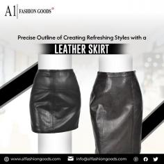 Elegance in Leather: The Timeless Appeal of Ladies' Leather Skirts

A luxurious genuine leather mini skirt for womens crafted from a soft and supple nappa leather. The skirt is 16 inch long and has a back zip fastening, neat reinforced panel stitching's, inside fully lined with quality polyester. An excellent addition to your fashion wardrobe, ideal going out party dress up occasions. 100% Real Leather.

See More: https://www.a1fashiongoods.com/collections/womens-real-leather-skirts
