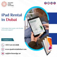 Slash costs & boost flexibility! Discover how iPad rentals in Dubai can save your business money compared to buying.  Techno Edge Systems LLC offers iPad Rental Dubai. For More info Contact us: +971-54-4653108 Visit us: https://www.ipadrentaldubai.com/ipad-rental-in-dubai/