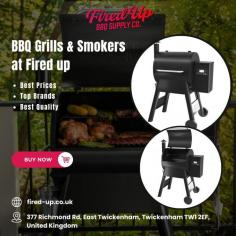 At Fired Up discover the ultimate grilling experience with our premium BBQ grills, pellet smokers, and outdoor cooking essentials in the UK. Whether you're a grill master or a beginner, we've got the perfect grill or smoker for you. Enjoy specific temperature control, fully equipped with easy-to-use features that will make your outdoor cooking experience remarkable. Visit us today and Taste the difference – only with Fried Up BBQ Supply Co. 