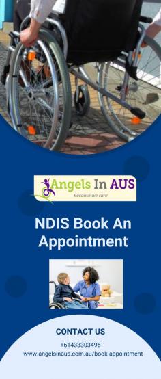 Book an appointment with our NDIS providers at Angels in Aus. Click the button to book an appointment. Please fill out the form and call us on +61433303496 to request an NDIS appointment.
