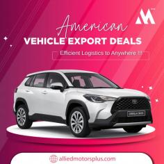 Get Best Deals On American Cars 

We are the best choice for exporting brand American cars with a strong reputation and extensive experience in the market. Select from the exclusive ranges of superior export cars with us. Send us an email at info@alliedmotorsplus.com for more details.
