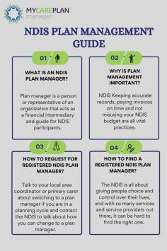 The NDIS Plan Management Guide helps participants with disabilities understand how plan managers can assist with managing their NDIS funding. It covers what plan managers do, benefits of using one, and how to find and choose a plan manager. 

Learn More: https://mcpm.net.au/