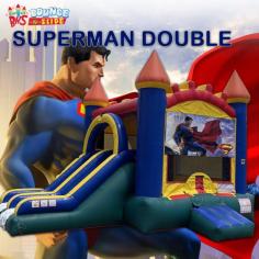 This Superman Double Lane Dry Combo Bounce House has a large Jump area where you and your kids can enjoy a lot of time for fun and entertainment.
https://www.bouncenslides.com/items/dry-combos/superman-double-lane-dry-combo/