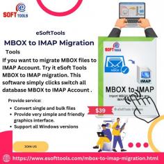 Nowadays users are unhappy because use many software but do not bulk migrate all files from MBOX to IMAP account. Don't worry users eSoftTools MBOX Converter software to transfer all files instantly from MBOX to IMAP account. This software makes it very simple to upload all files from MBOX to IMAP account. It can provide two options single and bulk users select in option and convert files from MBOX to IMAP account. This software shows a live preview of all files before converting MBOX to IMAP. It can transfer 25+ items per file/folder to IMAP account without paying. Try it now.
visit more:-https://www.esofttools.com/blog/import-mbox-to-imap-server/
website:-https://www.esofttools.com/mbox-to-imap-migration.html
