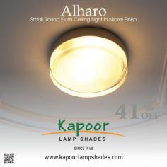 Upgrade your home lighting with elegance and style. The Alharo Ceiling Light features a sleek nickel finish that complements any décor, providing a modern and sophisticated touch to your living space. Brighten your home and elevate your decor today!