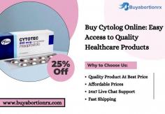 Discover the ease of buying Cytolog online. Our platform provides a secure, discreet, and reliable purchase experience. Ideal for those who are looking for trusted solutions. Buy Cytolog online with confidence and benefit from fast delivery and 24x7 customer support.

Visit Now: https://www.buyabortionrx.com/cytolog