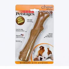 Give your dog endless hours of safe and fun chewing with the Petstages Dogwood Durable Stick. This long-lasting chew toy is perfect for dental health. Shop now!
