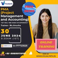 Join Now: https://bit.ly/3XHlruc
Attend Online #FreeDemo On #PMA (Project Management and Accounting) by Ms. Anusha.
Demo on: 30th June, 2024 @ 9:30 AM (IST).
Contact us: +91 9989971070.
WhatsApp: https://www.whatsapp.com/catalog/919989971070/
Blog link: https://visualpathblogs.com/
Visit: https://visualpath.in/dynamics-d365-finance-and-operations-course.html
